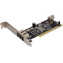 FireWire 4Port (3x6P Ext + 1x6P Int) Expansion Card PCI